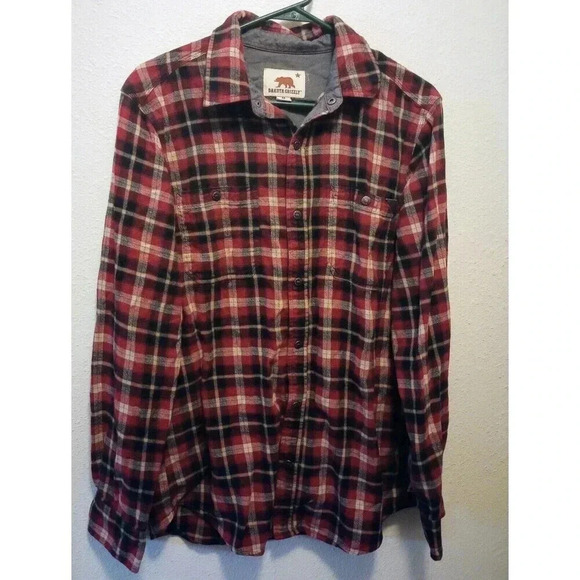 Dakota Grizzly Flannel Shirt Women's Medium Red Plaid Camping Outdoor - Picture 1 of 6
